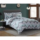 674775422598 Eh Chevron Comforter Set Piece King Size Mint