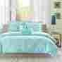 6757166 Intelligent Designs Full Queen Teal Blue Green Design 5-pc Comforter Set Shams Pillows 675716643188