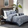 675716642433 Madison Park Medina Comforter Jacquar Damask Design All
