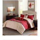 675716842796 Marnie Comforter Sets Red Piece Queen Set