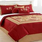 679610491432 Hallmart Collectibles Adelacia Piece Queen Comforter Set Red