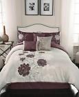 679610792218 Hallmart Collectibles Zora Piece Embroidered Queen Comforter Set