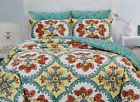 689483098195 Homelux Luxury Floral Reversible Microfiber Piece Comforter Set
