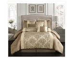 694337 Nanshing Montage Piece Comforter Set Beige Gold White 764966694337