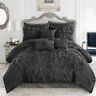 696305836521 Unknown Chic Queen Bed Size Bag Solid Black
