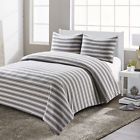 6970422434223 Style Quarters Super Soft Shadow Stripe Grey And