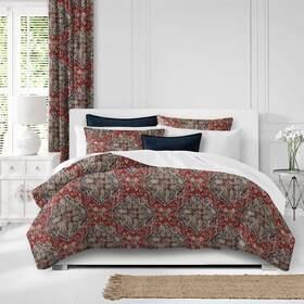 Mxn3jei 6ix Tailors 685693030550 Charvelle Red/blue Comforter And Pillow Sham Set. Wajqvlyn-shzzwstd8mu7mbs