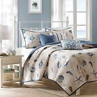 17231010 6pc Rockaway Quilted King Coverlet Set Blue