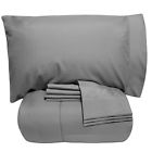 6pc-sht-1pc-cmf-gry-t Sweet Home Collection Piece Solid Color Comforter And 842491109899