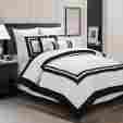 0027436-83612 7-piece Everrouge Comforter Set Caprice Hotel Look Cal King White 0723169483612