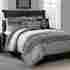 Sim-7cs-king-gh-bk 7-piece 1989 Simon Comforter Set Bedroom Bedding King Size Bed Black Gray New Luxurious 868339001989