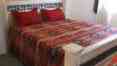 7006a Size Red Bedspread Western Reversible West Southwestern King Shams