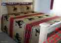7024a Horse Bedspread Southwestern Shams Bronco Reversible Bucking King
