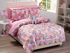 705377918087 Linen Plus Full Size Comforter Set For Girls