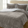 715966 Warm Cozy Plush Sherpa Comforter Set King Silver