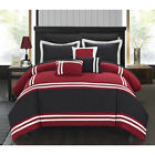 722630722953 Chic Home Red And Black