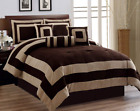 730699533618 Grand Linen Oversize Comforter Set Micro Suede Square