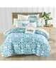 732996431307 Charter Club Damask Blue Yellow Medallion Cotton Comforter