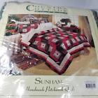 734737148550 Country Cottage Sunham Handmade Patchwork Quilts Comforter Cranberry