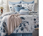 734737507326 Kelly Ripa Indigo Mood Cotton Face Comforter Set