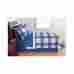 735286 Mainstays Blue Plaid Bedding Quilt Set Comforter Reversible Bed In Bag Sheets Bedskirt Mor