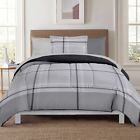 7403789 Microfiber Comforter Set Twin Xl Plaid Fitted Flat 7110107403789