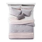 7426877144174 Room Essentials Piece Blush Pink Geo Lattice Comforter
