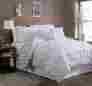 74495 Ella Pinch Pleat Geneva Home Fashion Comforter Set Queen Size 7 Piece Bedding Reversible Design Machine Washable New 733281574495
