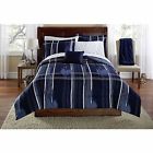 Ms44-001-009-50 755289196431 Mainstays Navy Blue Plaid 8