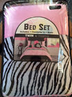 783048915559 Roxanna Twin Comforter Set Pcs Pink Black Zebra