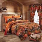 799928148719 The Woods Pc Orange Camo Comforter And Sheet