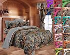 799928149457 Regal Comfort Pc Set Gray Camo Queen Size