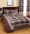 K1774c 7pc Bedroom Polyester Bed---bag Comforter Set- Chenill Luxury Queen