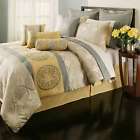 800014089127 Home Classics Piece Queen Bedding Yellow Grey Champagne