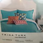80phc86412st3303 Trina Turk Santorini Matelasse Piece Queen Comforter Set 041808716250