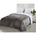 810012036177 Utopia Bedding Comforter Sherpa Flannel Reversible All Season