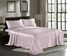 812096034001 Pure Bedding Satin Sheets King Champagne Pink Hotel