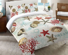 815698022094 Laural Home Dream Beach Shells Twin Comforter In