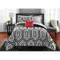 81806315826 Mainstays Cute Queen Comforter Set Modern Grey Black White Bedding Bed In A Bag Bedspread