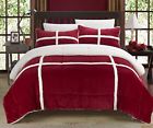 840444127167 Chic Home Chloe Piece Comforter Set Plush Sherpa