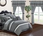840444128751 Chic Home Dinah Piece King Comforter Set Gray