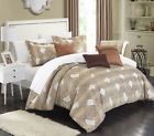 840444152152 Chic Home Fiorella Piece Comforter Set Jacquard Pattern