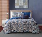 841323110744 Avondale Manor 5 Piece Kendra Quilt Set Queen Blue