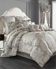 846339054754 New Queen Chandelier Comforter Set Silver