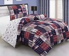 846918057282 Grand Linen Piece Baseball Sports Theme Plaid Red