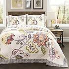 848742039847 Lush Decor Aster Quilt 3 Piece Set King Coral Navy