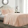 848742080092 Lush Decor Blush Ruffle Skirt Piece Bedspread Set