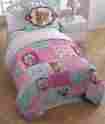 86x81 28434 Princess Kitty Reversible Puppy Full Queen Comforter Sham Sheet Set New 032281284343