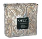 886087301779 Ralph Lauren Talouse Paisley Neutral Blue King Comforter