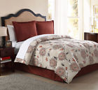 888252292387 Livingquarters Living Quarters Crystal Queen Comforter Set Tan